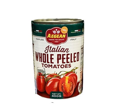 AEGEAN PEELED TOMATOES CAN