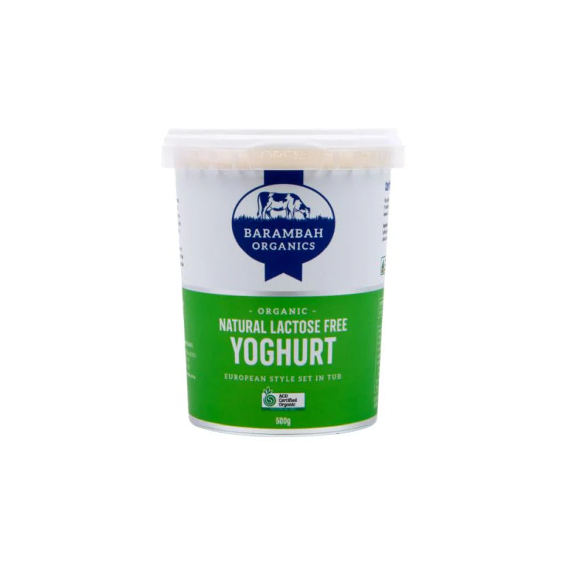 BARAMBAH LACTOSE FREE YOGHURT 500G