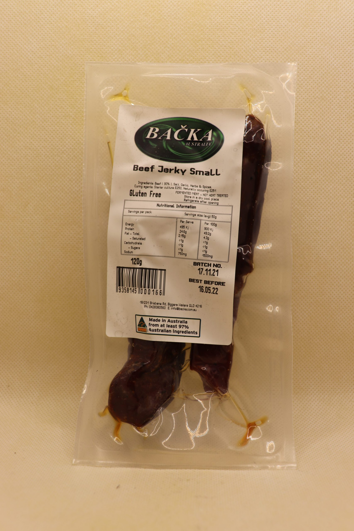 BACKA BEEF JERKY SMALL