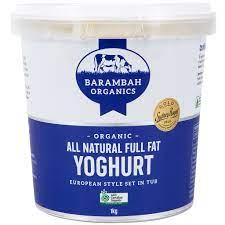 BARAMBAH NATURAL FULL FAT YOGHURT 1KG